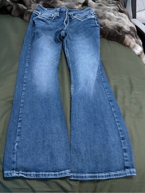 Shyanne Vintage-Style Flared Blue Jeans